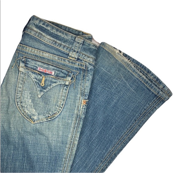 Hudsons | Distressed Blue Boot Cut Jeans | Size 27 - Picture 4 of 9